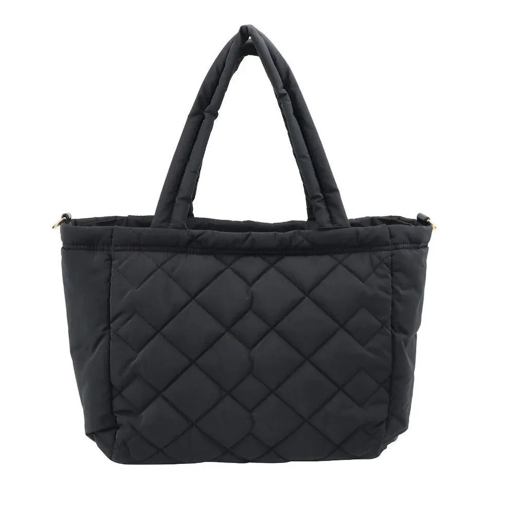 Marc Jacobs Crosby Quilted Diaper Black Nylon Baby Bag